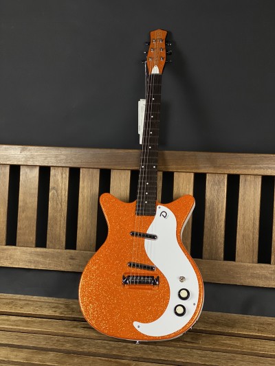 Danelectro 59m NOS+ Orange Metal Flake
